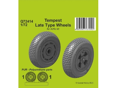 Tempest Late Type Wheels (For Airfix Kit) - image 1