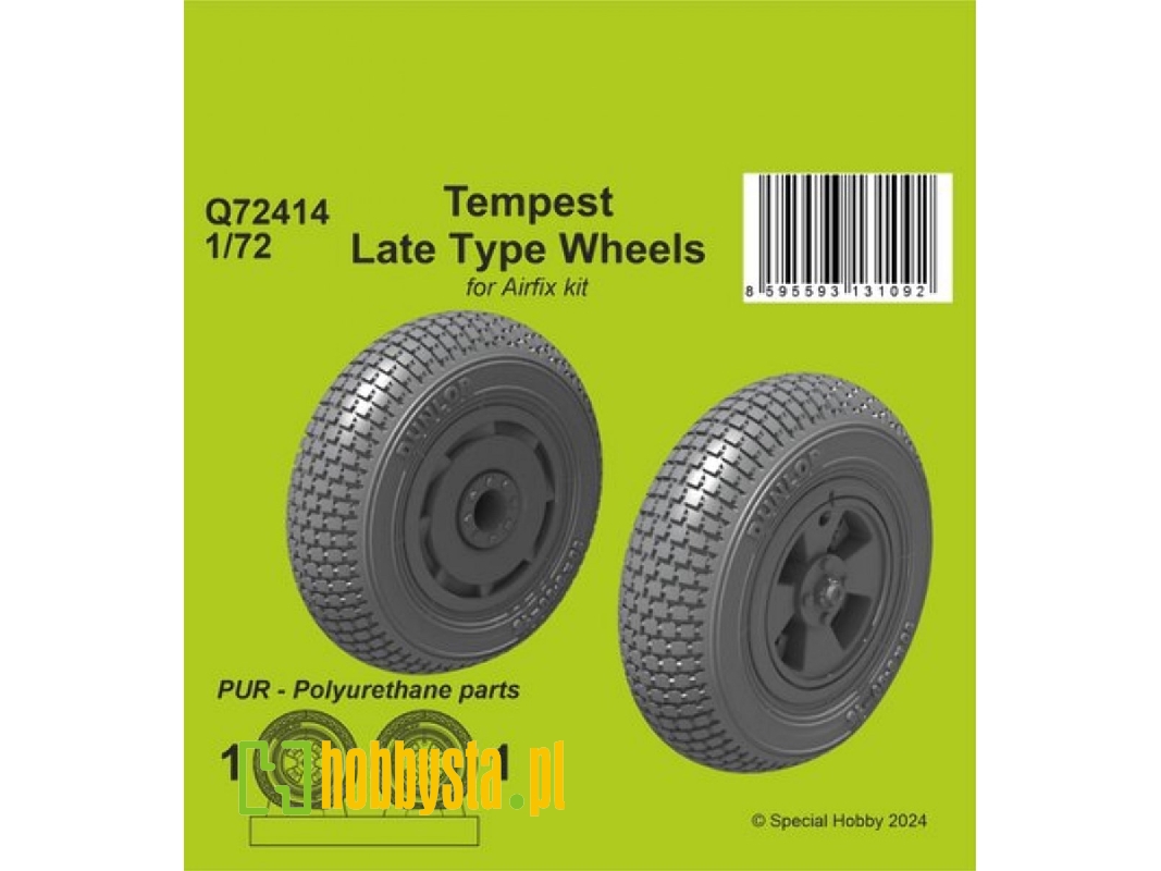 Tempest Late Type Wheels (For Airfix Kit) - image 1