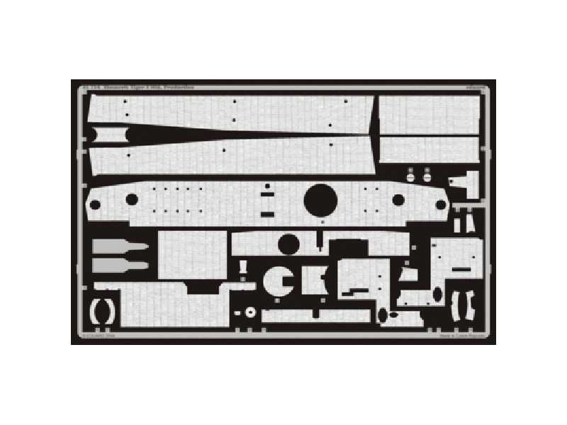 Zimmerit Tiger I Mid.  Production 1/35 - Tamiya - image 1