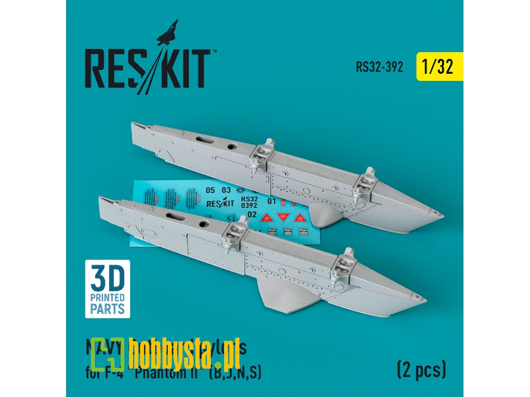 Navy Outboard Pylons For F-4 'phantom Ii' (B, J, N, S) (2 Pcs) - image 1