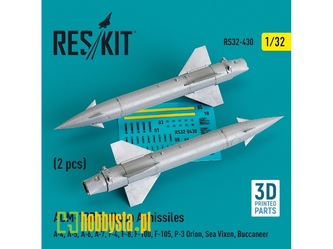 Agm-12b Bullpup A Missiles (2 Pcs) (A-4, A-5, A-6, A-7, F-4, F-8, F-100, F-105, P-3 Orion, Sea Vixen, Buccaneer) - image 1