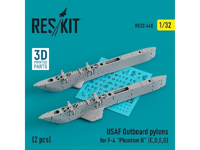 Usaf Outboard Pylons For F-4 'phantom Ii' (C, D, E, G) (2 Pcs) - image 1