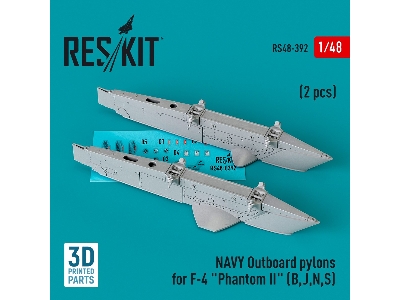 Navy Outboard Pylons For F-4 'phantom Ii' (B, J, N, S) (2 Pcs) - image 1