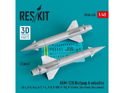 Agm-12c Bullpup B Missiles (2 Pcs) (A-4, A-5, A-6, A-7, F-4, F-8, F-100, F-105, P-3 Orion, Sea Vixen, Buccaneer) - image 1