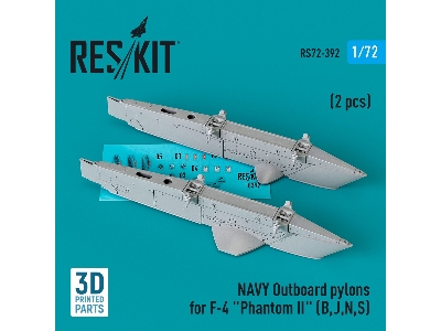 Navy Outboard Pylons For F-4 'phantom Ii' (B, J, N, S) (2 Pcs) - image 1