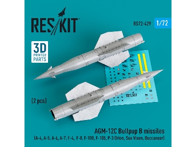 Agm-12c Bullpup B Missiles (2 Pcs) (A-4, A-5, A-6, A-7, F-4, F-8, F-100, F-105, P-3 Orion, Sea Vixen, Buccaneer) - image 1