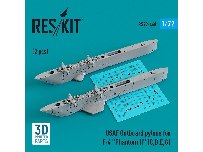 Usaf Outboard Pylons For F-4 'phantom Ii' (C, D, E, G) (2 Pcs) - image 1