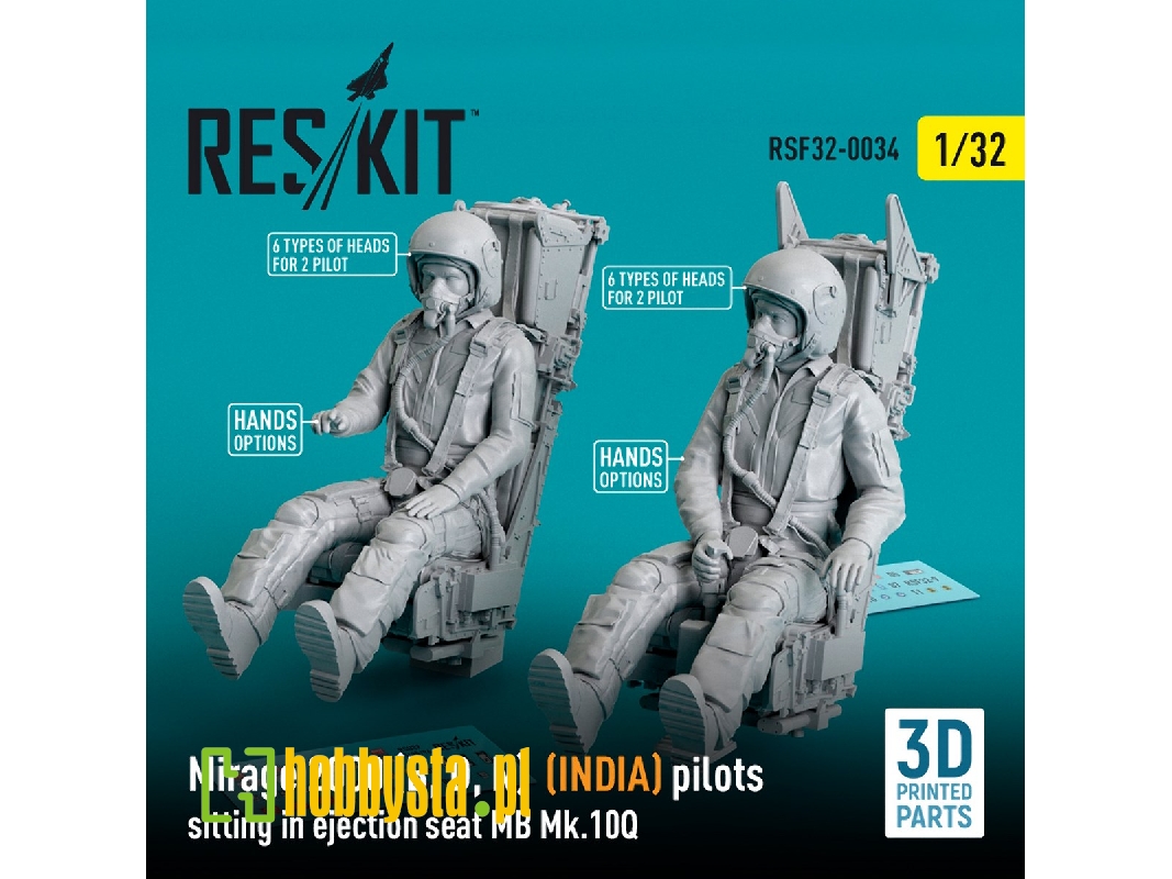 Mirage 2000 (B, D, N) (India) Pilots Sitting In Ejection Seat Mb Mk.10q (2 Pcs) - image 1