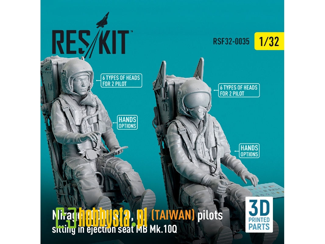 Mirage 2000 (B, D, N) (Taiwan) Pilots Sitting In Ejection Seat Mb Mk.10q (2 Pcs) - image 1