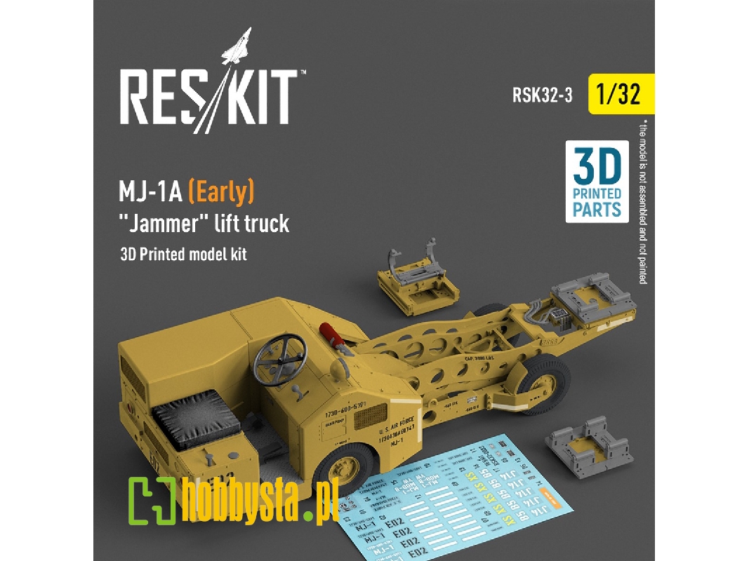 Mj-1a (Early) 'jammer' Lift Truck (3d Printed Model Kit) - image 1