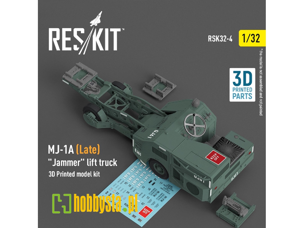 Mj-1a (Late) 'jammer' Lift Truck (3d Printed Model Kit) - image 1