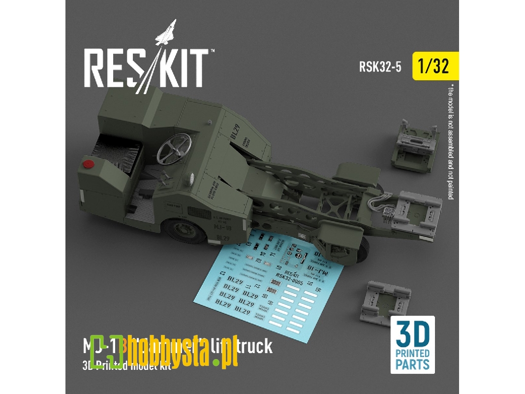 Mj-1b 'jammer' Lift Truck (3d Printed Model Kit) - image 1