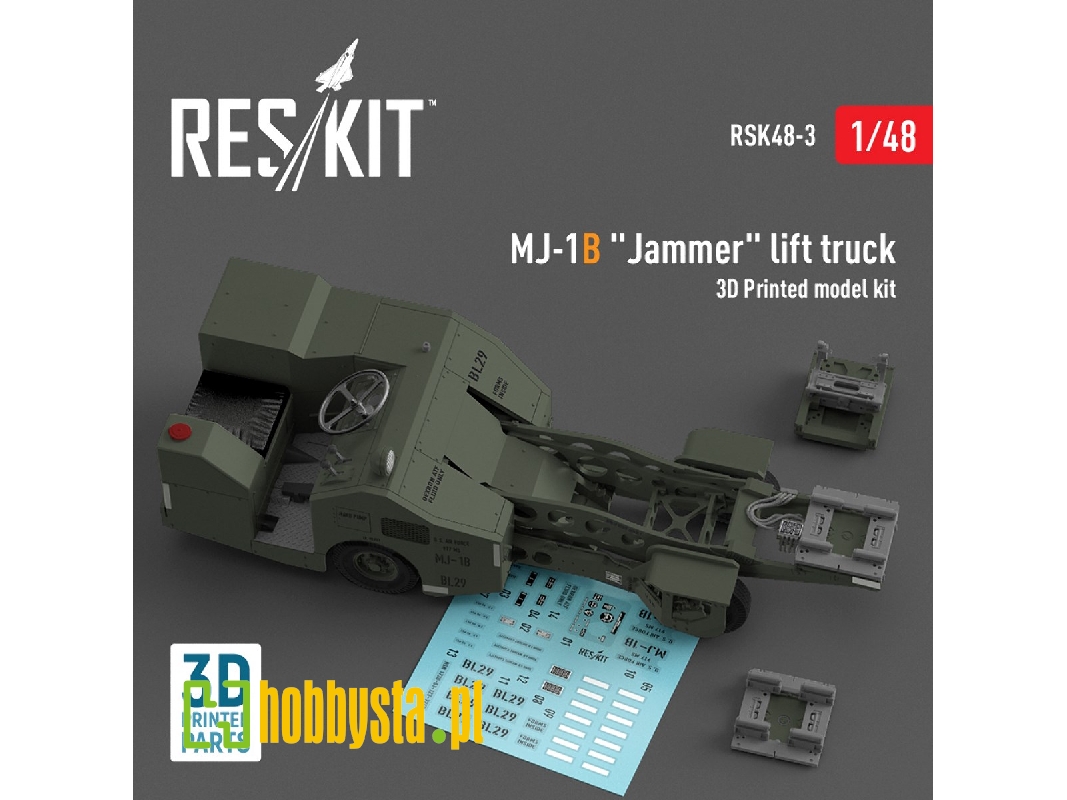 Mj-1b 'jammer' Lift Truck (3d Printed Model Kit) - image 1