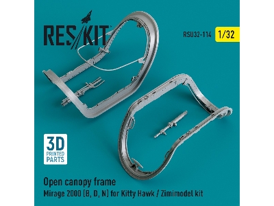 Open Canopy Frame Mirage 2000 (B, D, N) For Kitty Hawk/Zimimodel Kits - image 1