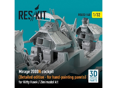 Mirage 2000n Cockpit (Detailed Edition) For Kitty Hawk/Zimimodel Kits - image 1