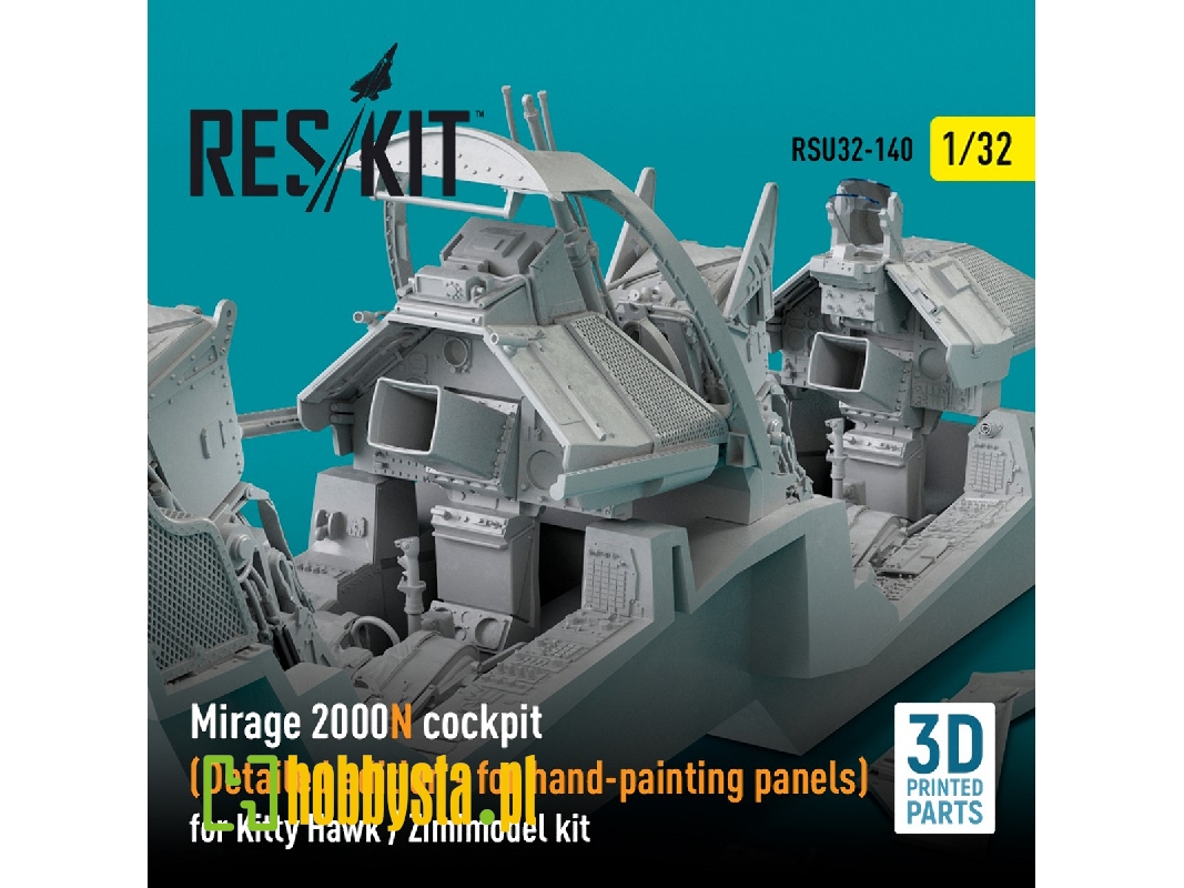 Mirage 2000n Cockpit (Detailed Edition) For Kitty Hawk/Zimimodel Kits - image 1