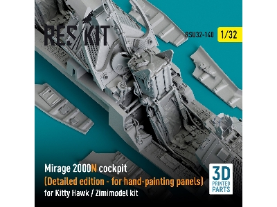 Mirage 2000n Cockpit (Detailed Edition) For Kitty Hawk/Zimimodel Kits - image 2