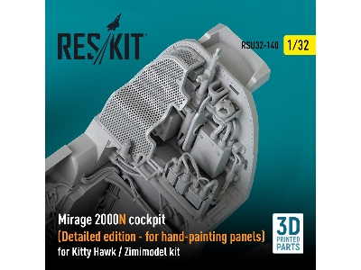 Mirage 2000n Cockpit (Detailed Edition) For Kitty Hawk/Zimimodel Kits - image 3