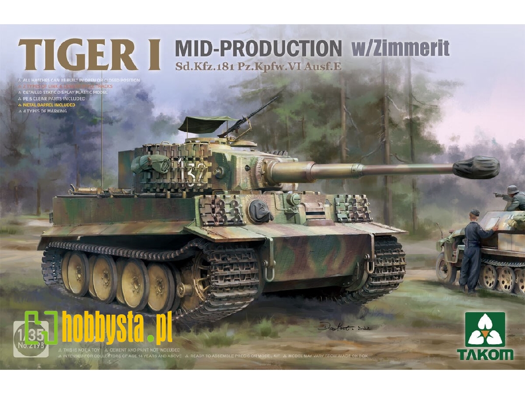 Tiger I Mid-production With Zimmerit Sd.Kfz.181 Pz.Kpfw.Vi Ausf.E - image 1