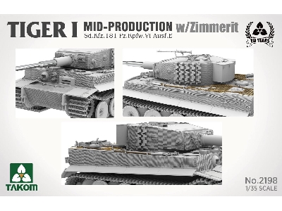 Tiger I Mid-production With Zimmerit Sd.Kfz.181 Pz.Kpfw.Vi Ausf.E - image 4