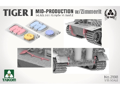 Tiger I Mid-production With Zimmerit Sd.Kfz.181 Pz.Kpfw.Vi Ausf.E - image 6