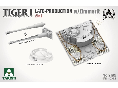 Tiger I Late-production With Zimmerit Sd.Kfz.181 Pz.Kpfw.Vi Ausf.E (Late / Late Command) 2 In 1 - image 7