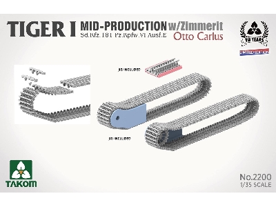 Tiger I Mid-production With Zimmerit Sd.Kfz.181 Pz.Kpfw.Vi Ausf.E Otto Carius (Limited Edition) - image 6