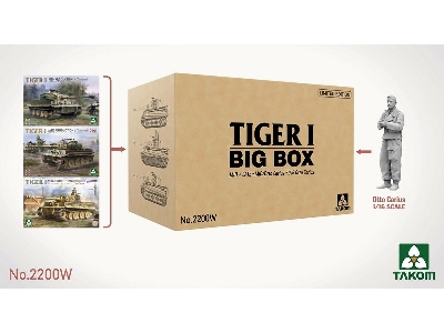 Tiger I Big Box - Mid, Late, Mid/Otto Carius And 1/16 Otto Carius (Limited Edition) - image 1