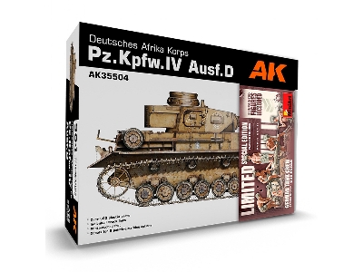Pz.Kpfw.Iv Ausf.D Deutsches Afrika Korps (5 Figures German Tank Crew Afrika Korps) - image 1