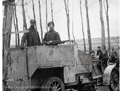 Retracted Canopy For French Armored Car Model 1914 - image 6