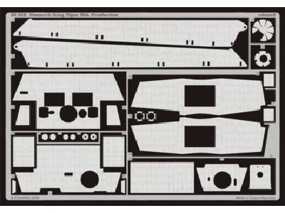 Zimmerit King Tiger Mid.  Production 1/48 - Tamiya - image 1