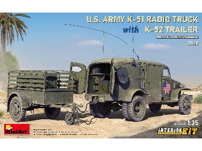 Us Army K-51 Radio Truck With K-52 Trailer. Interior Kit - image 1
