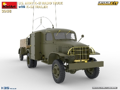 Us Army K-51 Radio Truck With K-52 Trailer. Interior Kit - image 2