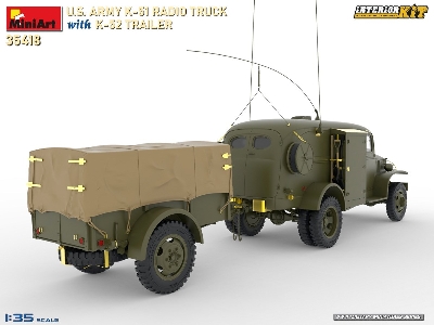 Us Army K-51 Radio Truck With K-52 Trailer. Interior Kit - image 3