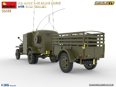 Us Army K-51 Radio Truck With K-52 Trailer. Interior Kit - image 4