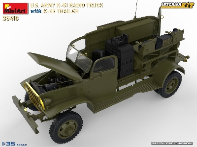 Us Army K-51 Radio Truck With K-52 Trailer. Interior Kit - image 6