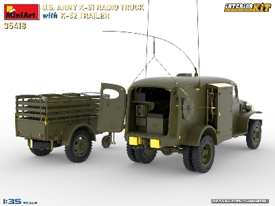 Us Army K-51 Radio Truck With K-52 Trailer. Interior Kit - image 8