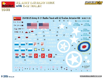 Us Army K-51 Radio Truck With K-52 Trailer. Interior Kit - image 9