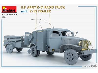 Us Army K-51 Radio Truck With K-52 Trailer. Interior Kit - image 17