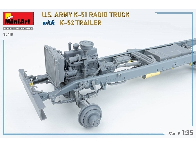 Us Army K-51 Radio Truck With K-52 Trailer. Interior Kit - image 20