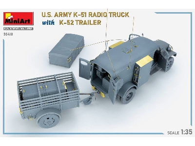 Us Army K-51 Radio Truck With K-52 Trailer. Interior Kit - image 46