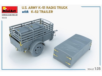 Us Army K-51 Radio Truck With K-52 Trailer. Interior Kit - image 49