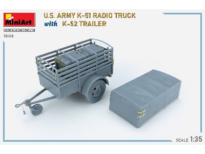 Us Army K-51 Radio Truck With K-52 Trailer. Interior Kit - image 50