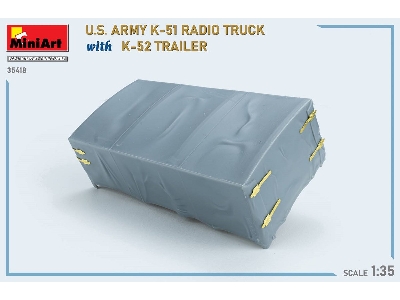 Us Army K-51 Radio Truck With K-52 Trailer. Interior Kit - image 51