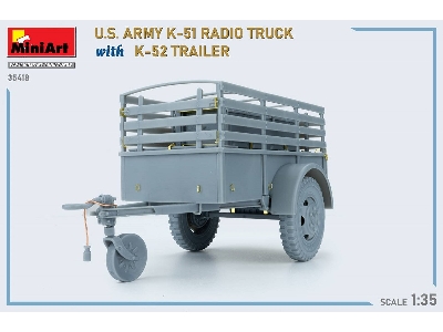 Us Army K-51 Radio Truck With K-52 Trailer. Interior Kit - image 58