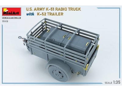 Us Army K-51 Radio Truck With K-52 Trailer. Interior Kit - image 59