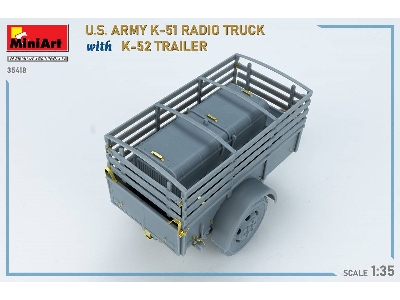 Us Army K-51 Radio Truck With K-52 Trailer. Interior Kit - image 60