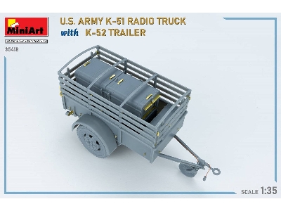 Us Army K-51 Radio Truck With K-52 Trailer. Interior Kit - image 61