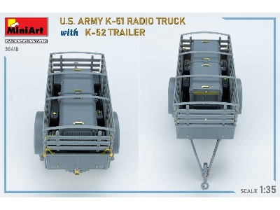 Us Army K-51 Radio Truck With K-52 Trailer. Interior Kit - image 62