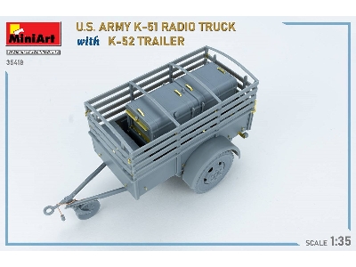 Us Army K-51 Radio Truck With K-52 Trailer. Interior Kit - image 63